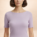 Soft Ribbed Fitted Top