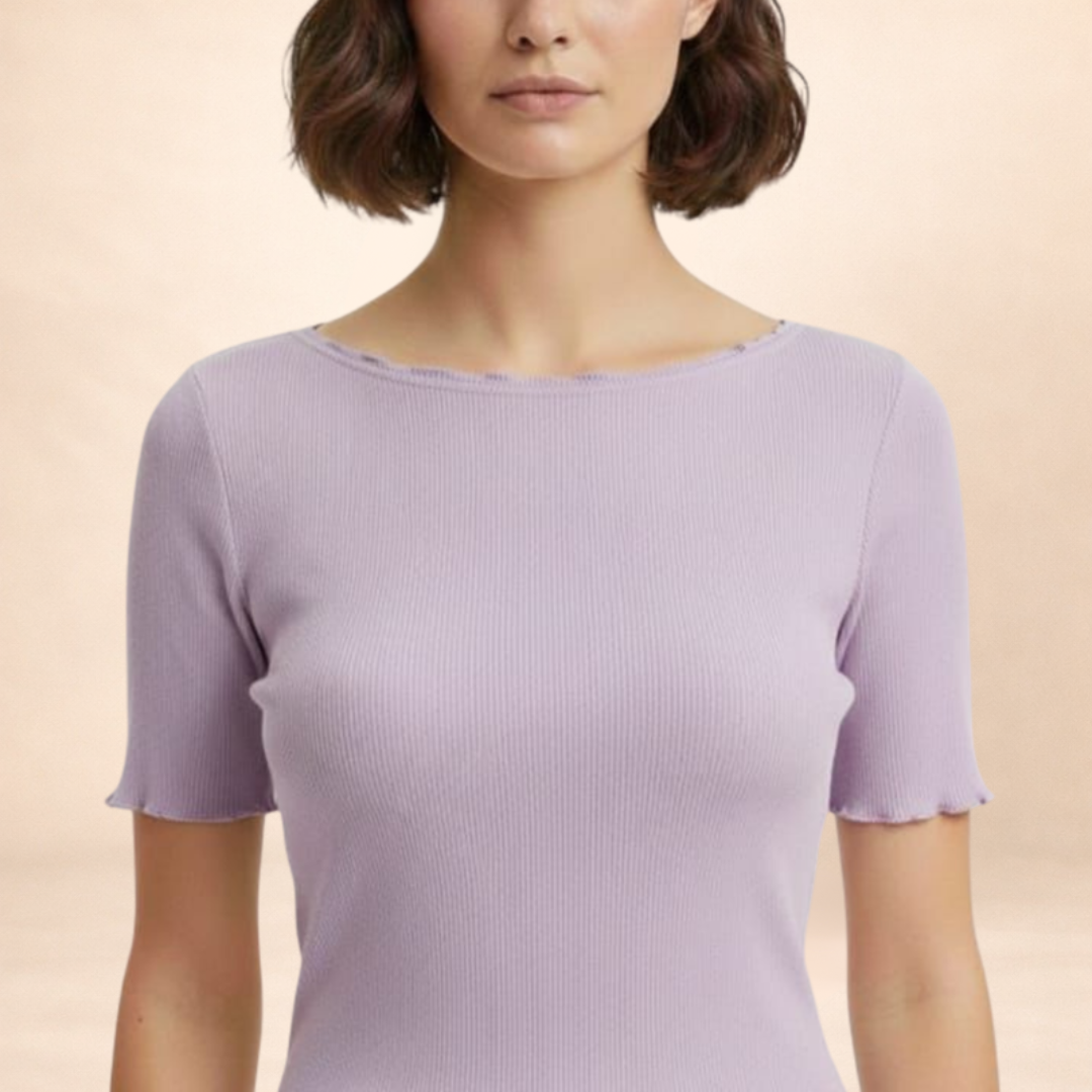 Soft Ribbed Fitted Top