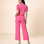 Pink Co-ord Set Top-lycra