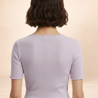 Soft Ribbed Fitted Top