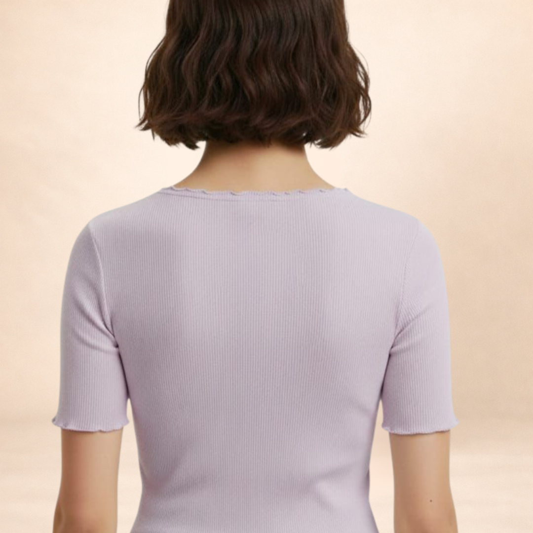 Soft Ribbed Fitted Top