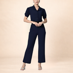 Midnight Blue Co-ord Set Top-Lycra