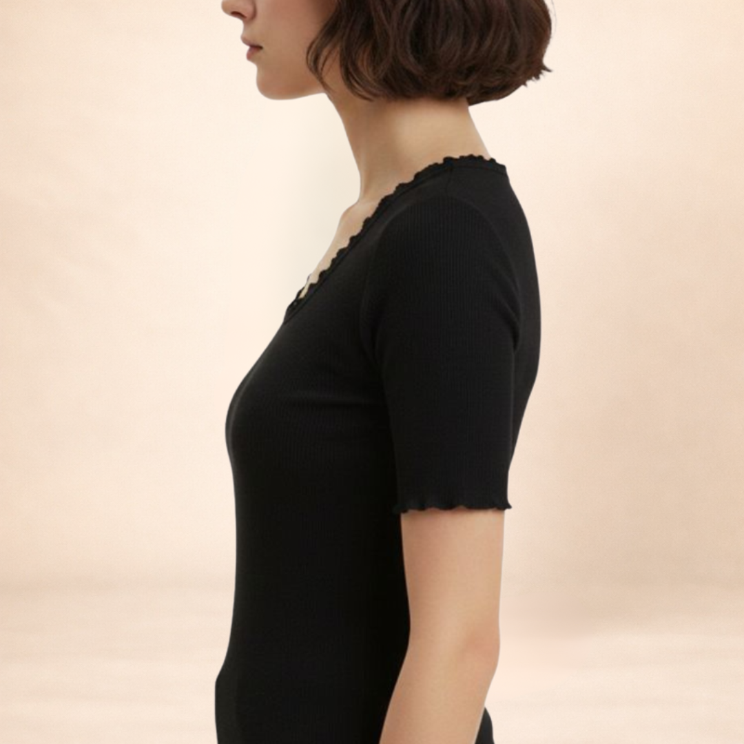 soft ribbed fitted top