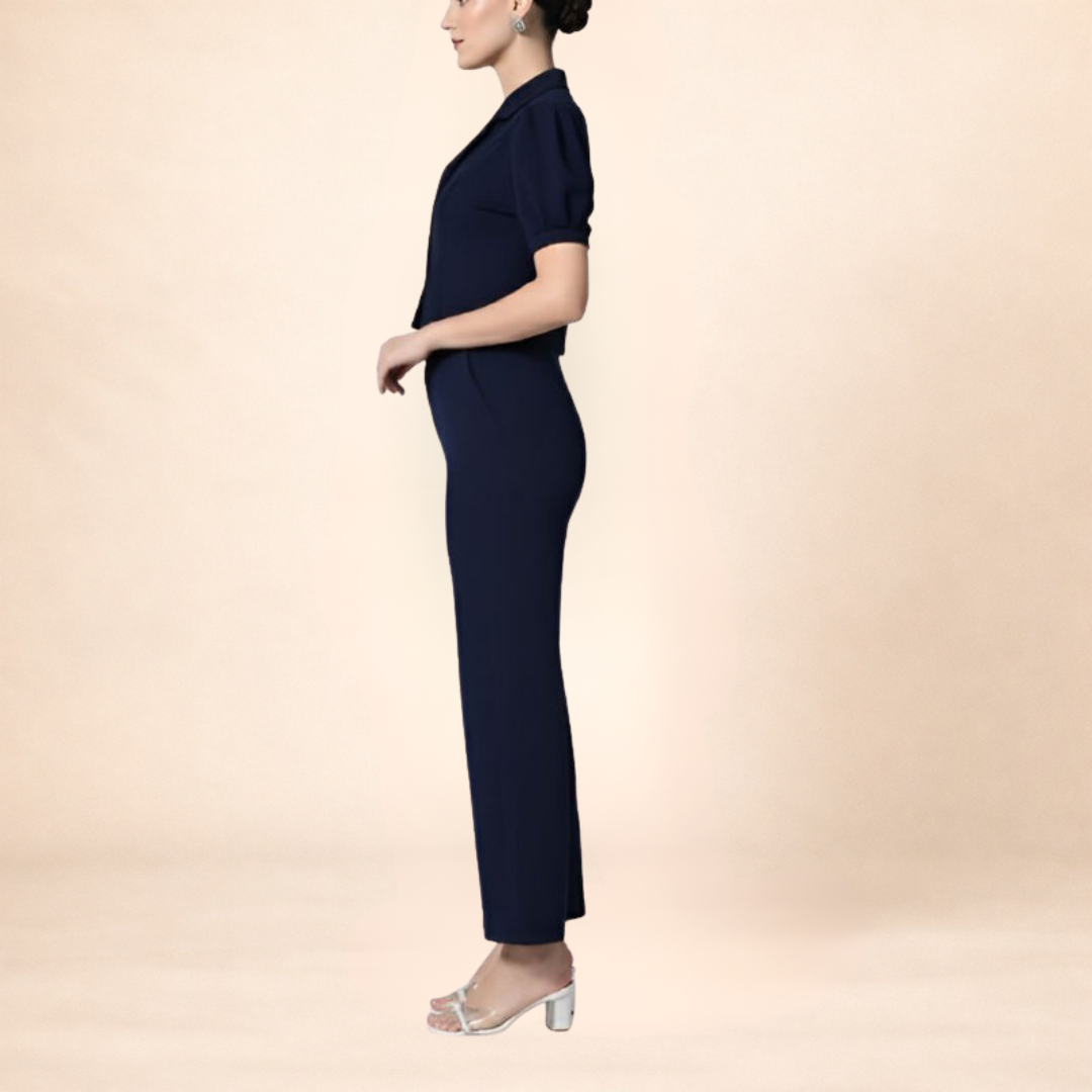 Midnight Blue Co-ord Set Top-Lycra