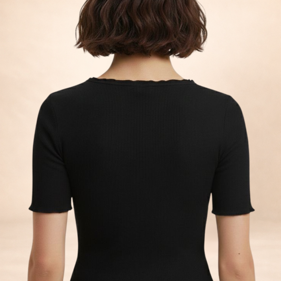 soft ribbed fitted top