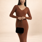 The Sedona Ribbed Knit Midi Dress