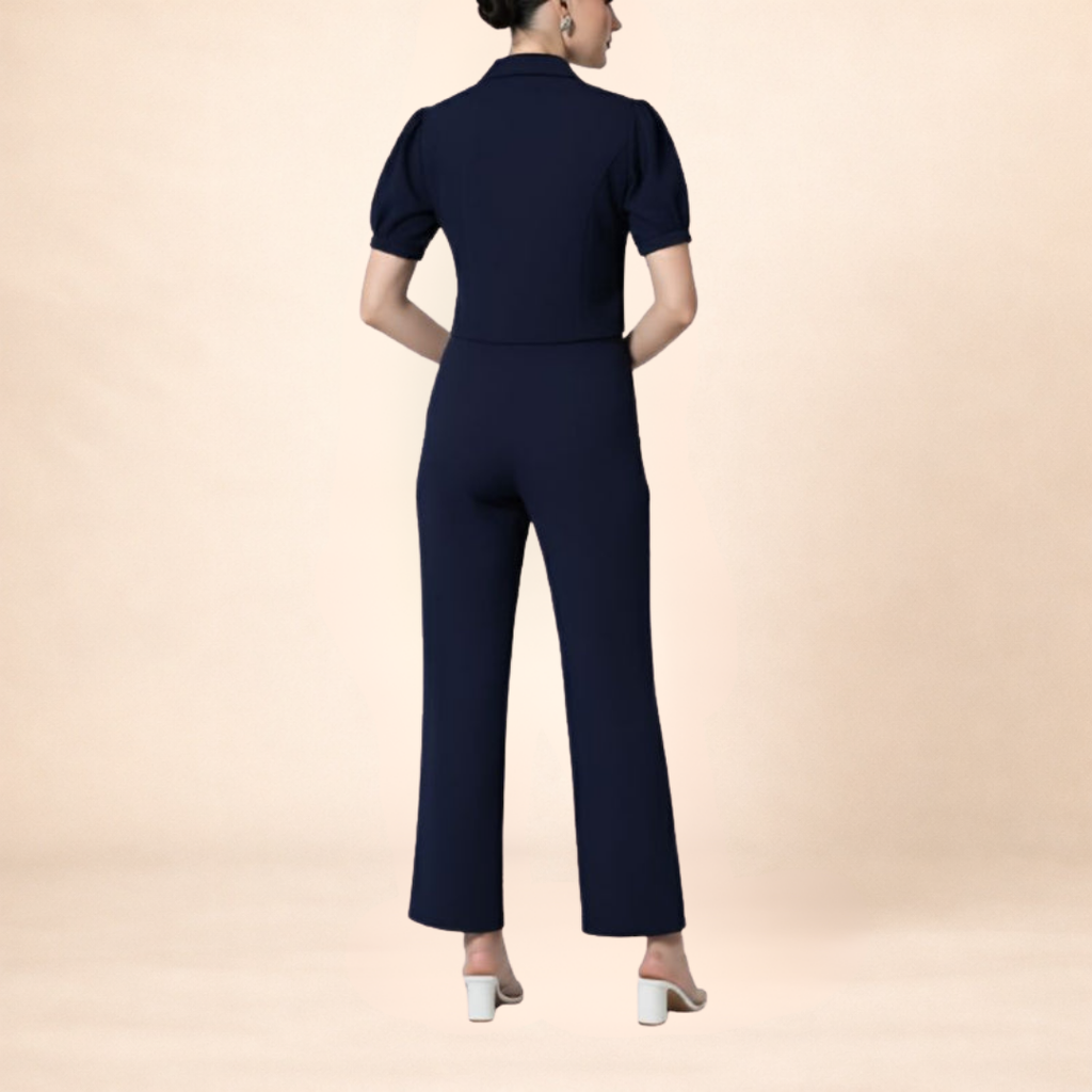 Midnight Blue Co-ord Set Top-Lycra