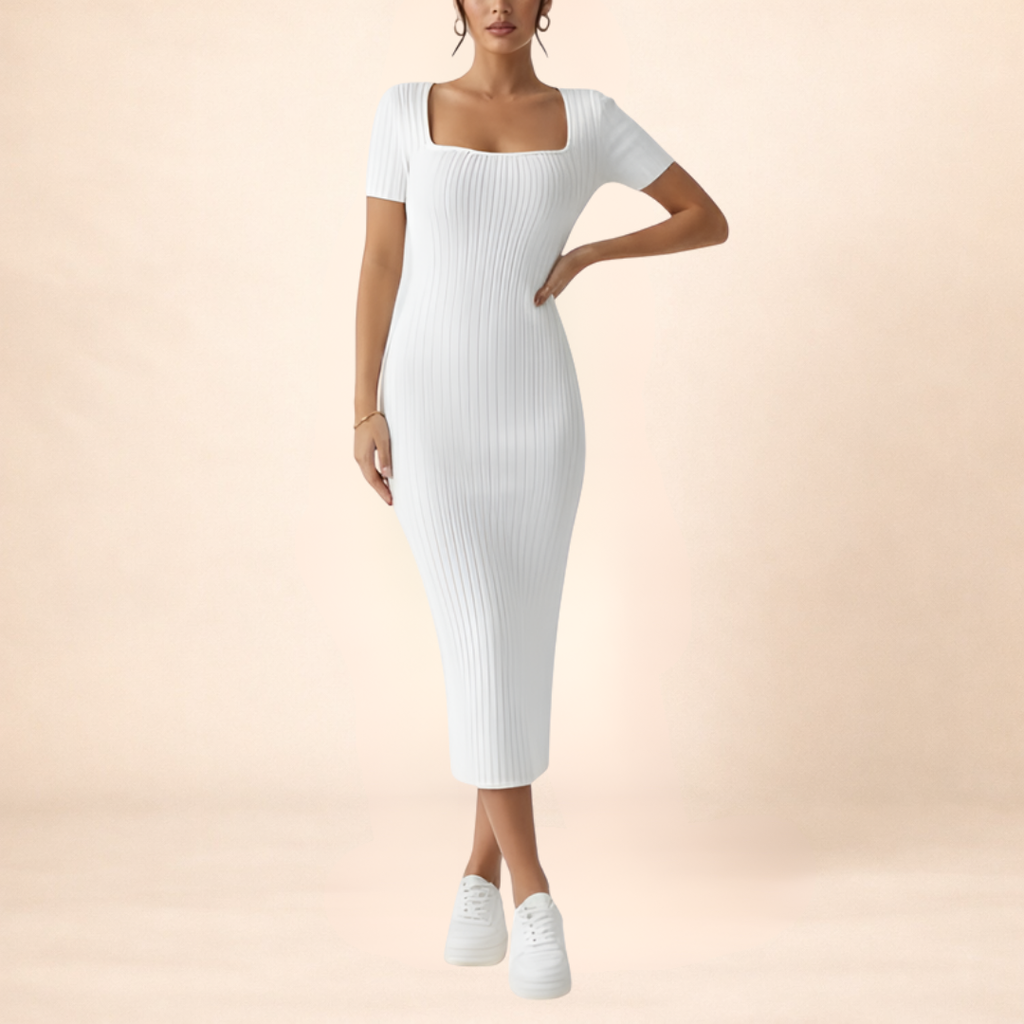 Pristine Ribbed Bodycon Dress