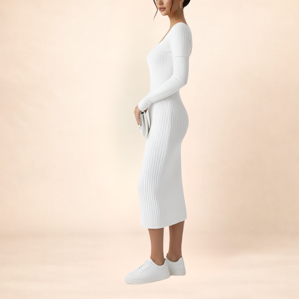 Pristine Ribbed Bodycon Dress