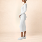 Pristine Ribbed Bodycon Dress