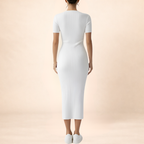 Pristine Ribbed Bodycon Dress