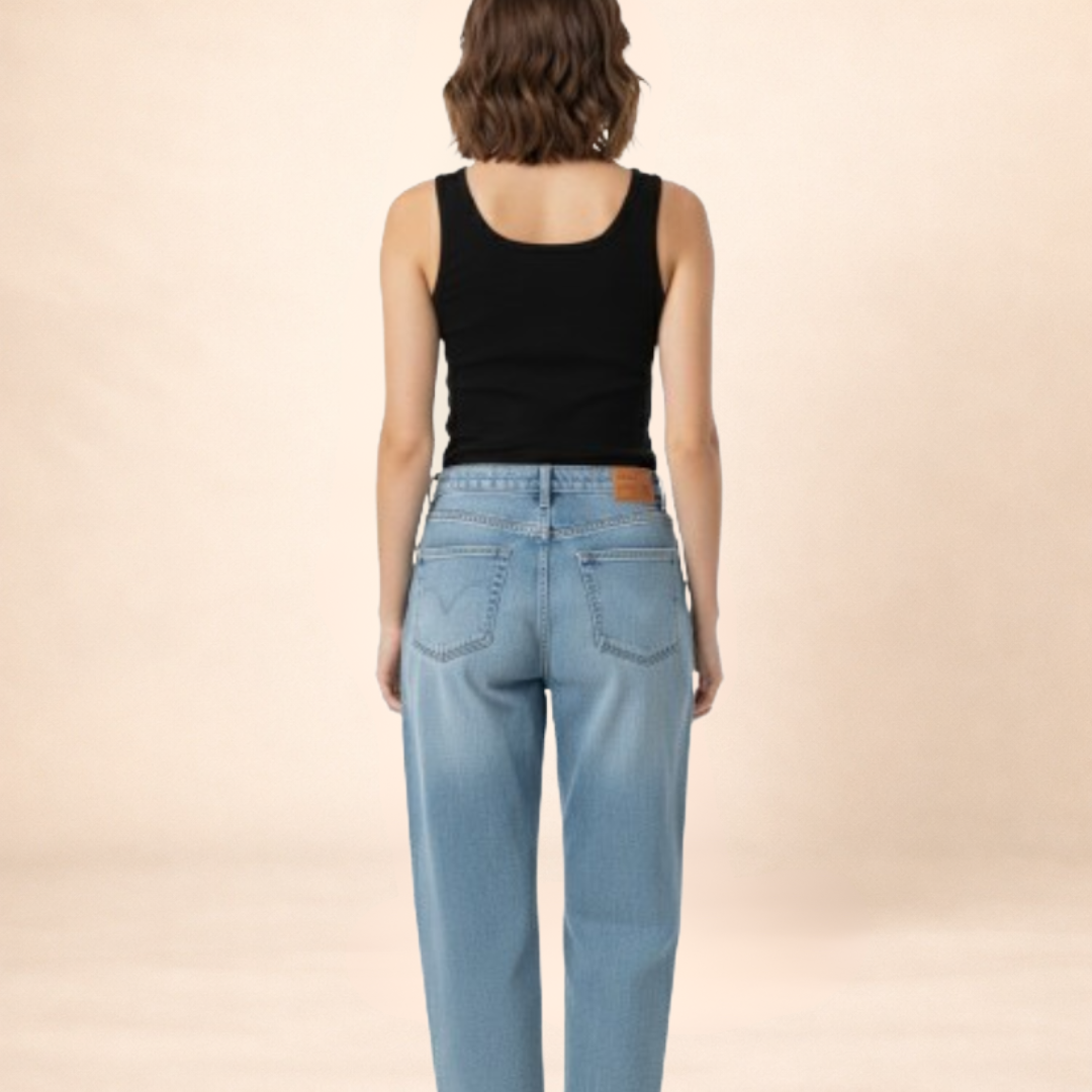 Ribbed Black Button-Front Tank Top