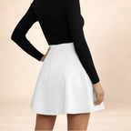 Mini Skirt In Rich White