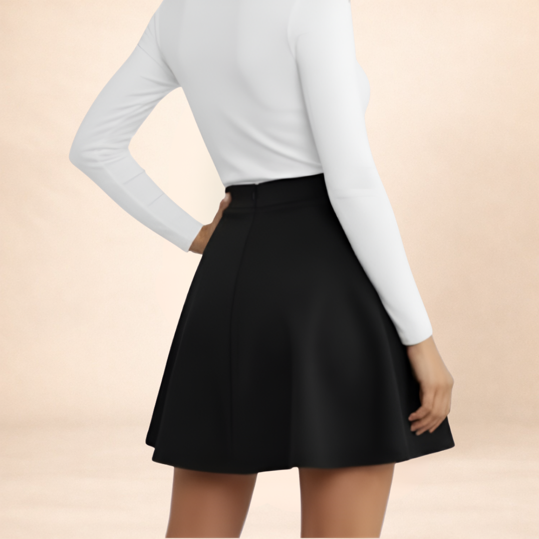 Mini Skirt In Rich Black