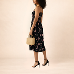 Floral Smocked Midi Dress