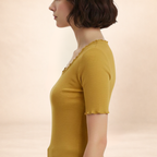 soft ribbed fitted top