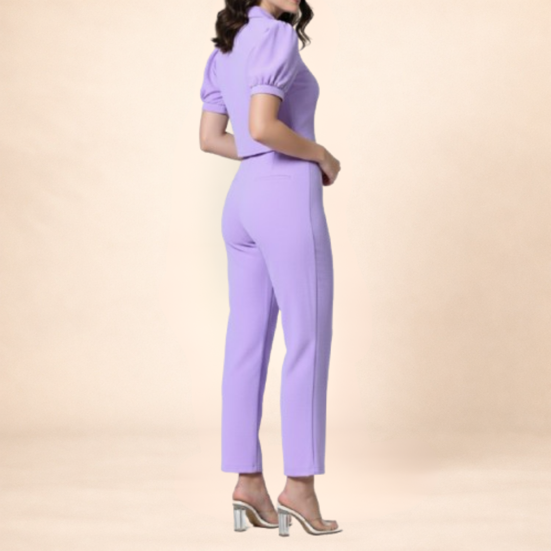 Lavender co-ord Set Top-lycra