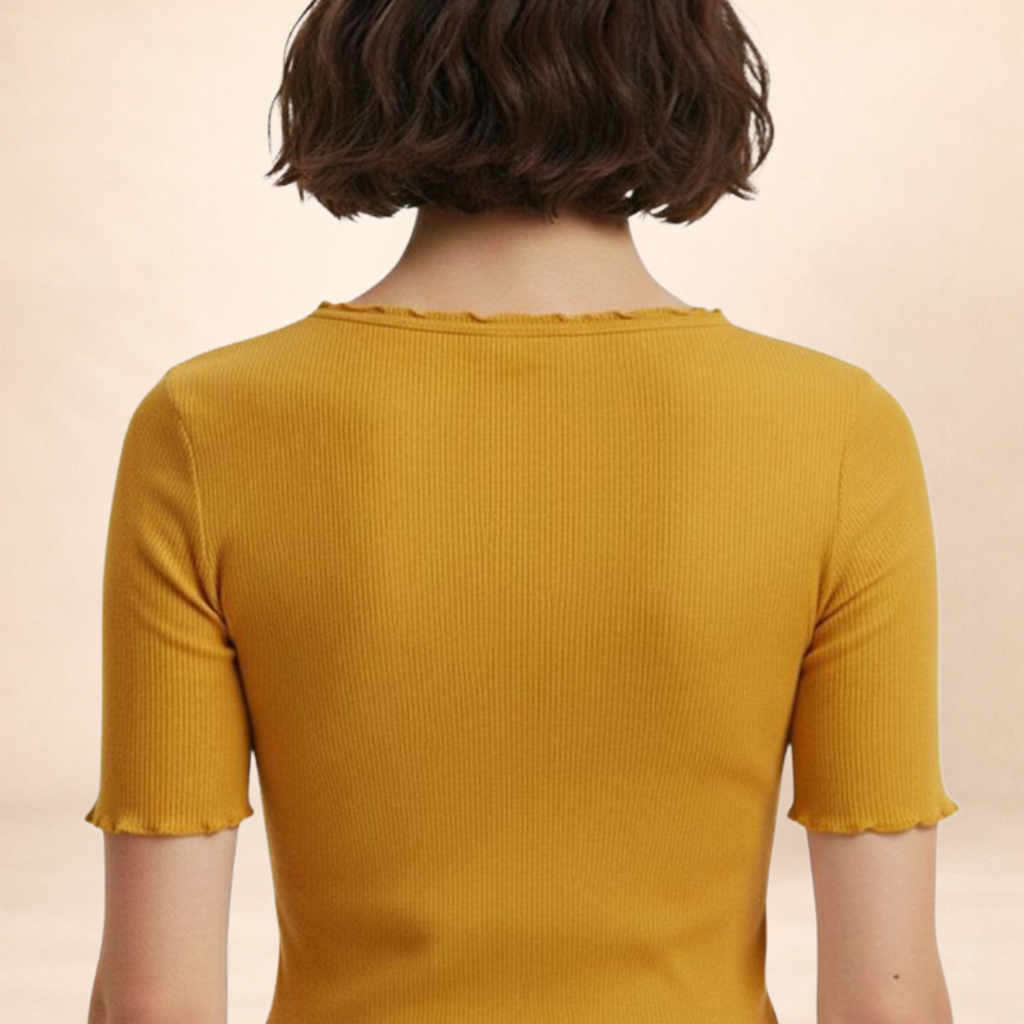 soft ribbed fitted top