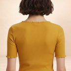 soft ribbed fitted top