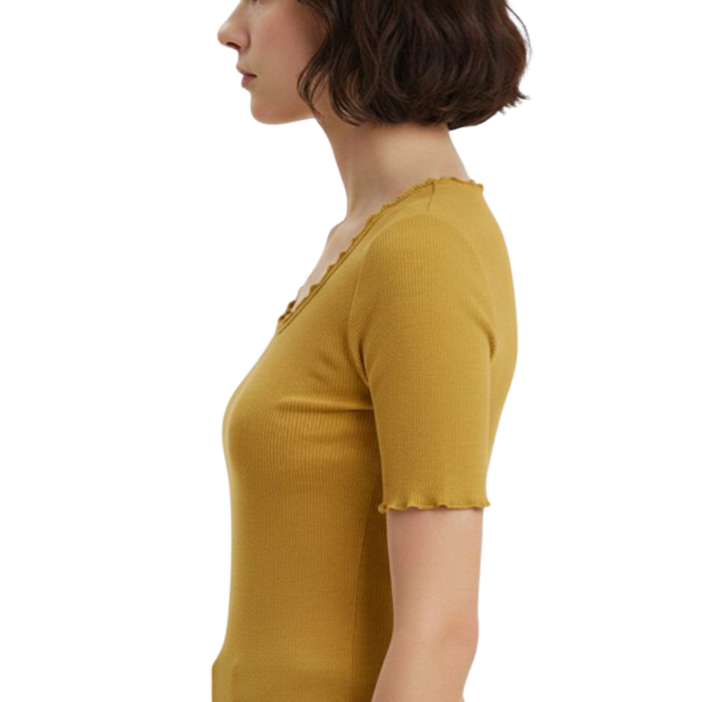 soft ribbed fitted top