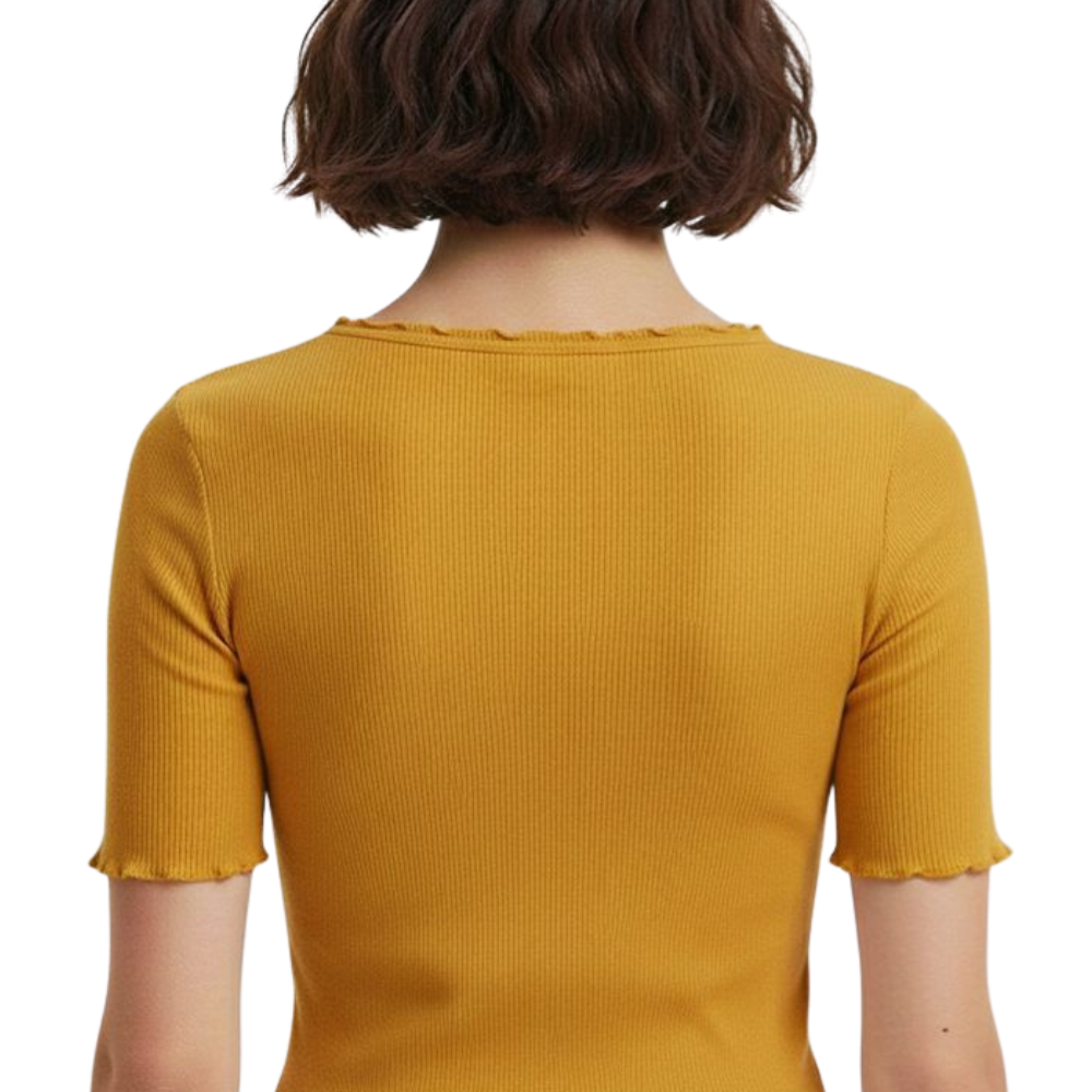 soft ribbed fitted top